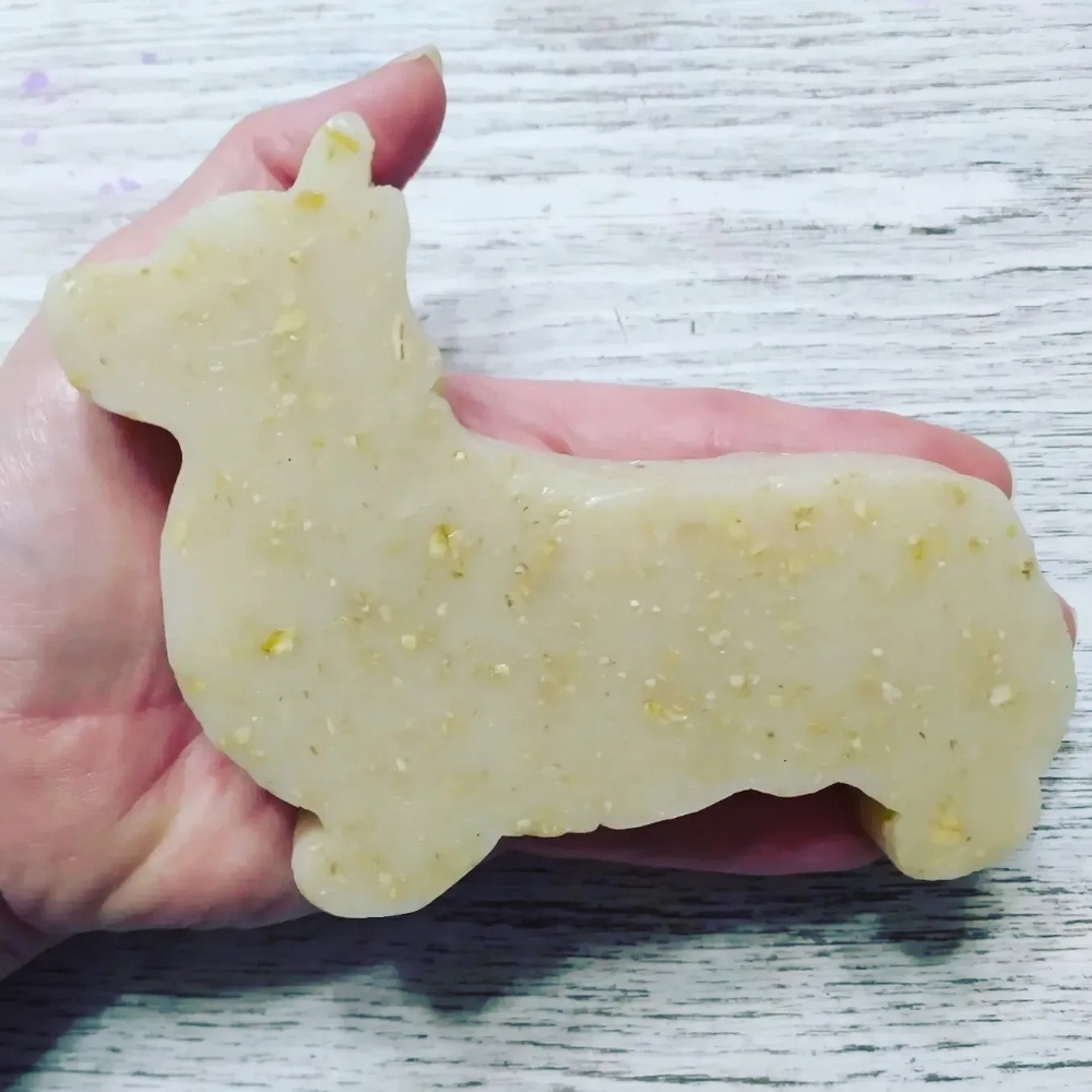 2 Corgi Shaped Soap Handcrafted Glycerin Soap Many Fragrances 4 oz bars